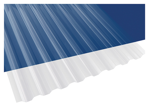 Suntuf 101697 Corrugated Panel, 8 ft L, 26 in W, 0.032 in, Polycarbonate,