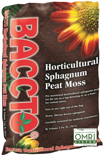 BACCTO 1532P Pre-Moist Peat Moss Bag