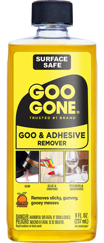 Goo Gone 2087 Goo and Adhesive Remover, Yellow, 8 oz Bottle