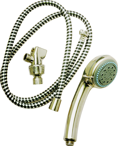 Plumb Pak PP828-52 Handheld Shower Head, 5-Spray Function, Polished Chrome