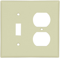 Eaton Wiring Devices 2138V-BOX Standard Combination Wallplate, 2-Gang,