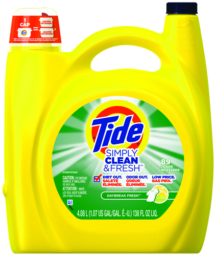 Tide 89135 Laundry Detergent, 138 oz