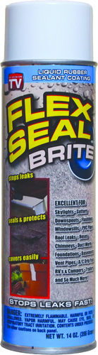 Flex Seal FSB20 Rubber Sealant, 14 oz Aerosol Can