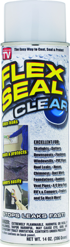 Flex Seal FSCL20 Rubber Sealant Clear, 14 oz Aerosol Can