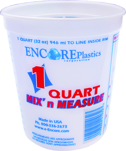 ENCORE Plastics 300343 Disposable Paint Container, 1 qt Capacity, Plastic