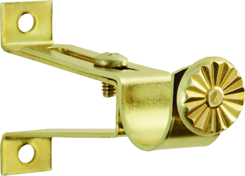 Kenney KN819 Decorative Cafe Rod Bracket, Brass