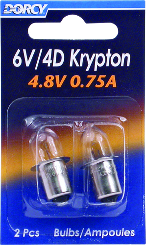 Dorcy 41-1663 Replacement Bulb, 4.8 V, Krypton Lamp