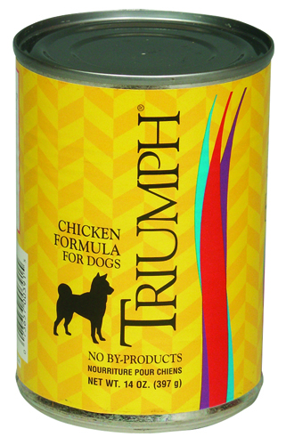 Triumph 6600391 Natural, Premium Dog Food, Chicken, 14 oz Can