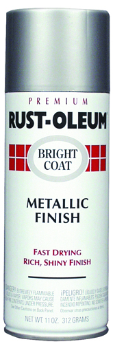 RUST-OLEUM STOPS RUST 7718830 Bright Coat Spray Paint, Metallic, Chrome, 11