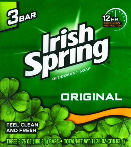 Irish Spring 14177 Bar Soap Green, 3.75 oz