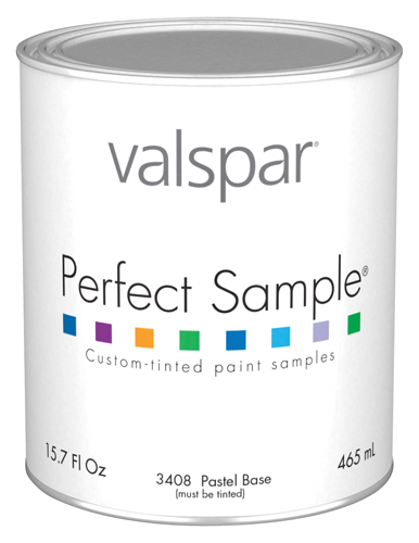 Valspar 3408 Interior Latex Wall Paint, Satin, Satin Pastel Base, 1 pt Can