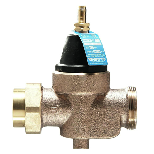 Watts 3/4 LFN45BM1-U Pressure Reducing Valve, 3/4 in NPT x NPT Female, 25 to