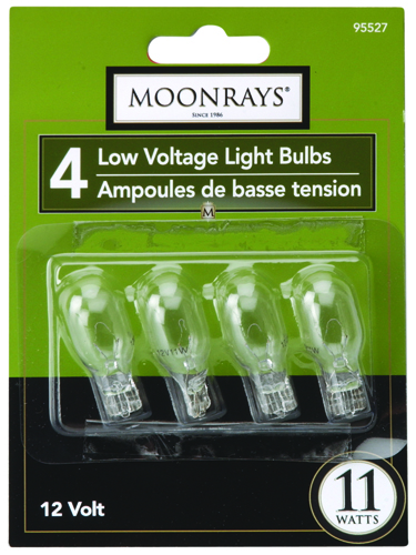 Moonrays 95527 Low Voltage Light Bulb, 11 W, T5 Lamp, Wedge