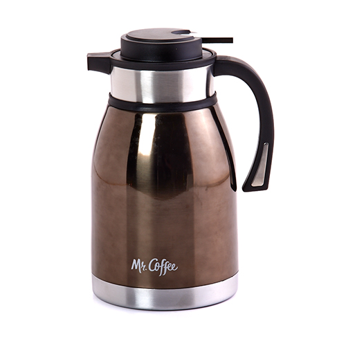 Mr Coffee 108160.01 Colwyn Double Wall Coffee Pot | Charcoal | 2Qt