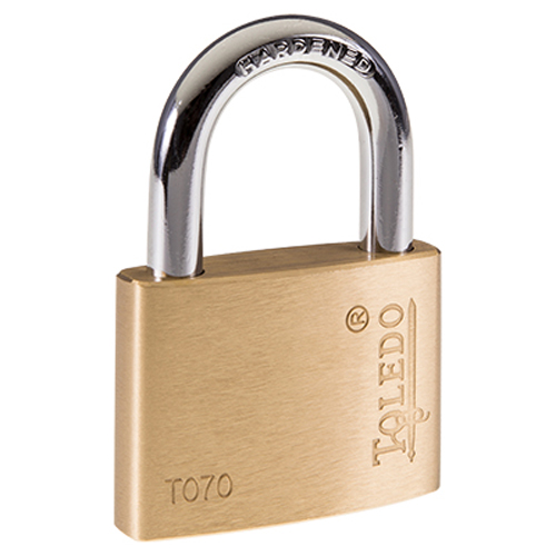 TOLEDO 70MM BRASS PADLOCK