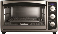 BLACK+DECKER 6-Slice Toaster Oven, Black/Silver