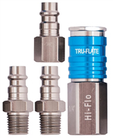 Tru-Flate Couplers and Plugs Kit, 4 Pieces, T6 Aluminum