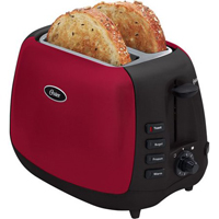 OSTER 2SLICE TOASTER RED