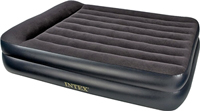 INTEX Dura-Beam Pillow Rest Raised QUEEN Airbed Mattress, Blue