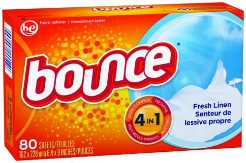 BOUNCE 82355 Fabric Softener Dryer Sheet, Fresh Linen