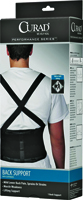 CURAD ORT22200LD Back Support with Suspenders, L, 34 to 38 in Fits to Waist,