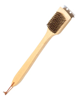 Omaha Grill Brush With Handle, 9 In X 10 In Head, 18 In Brush