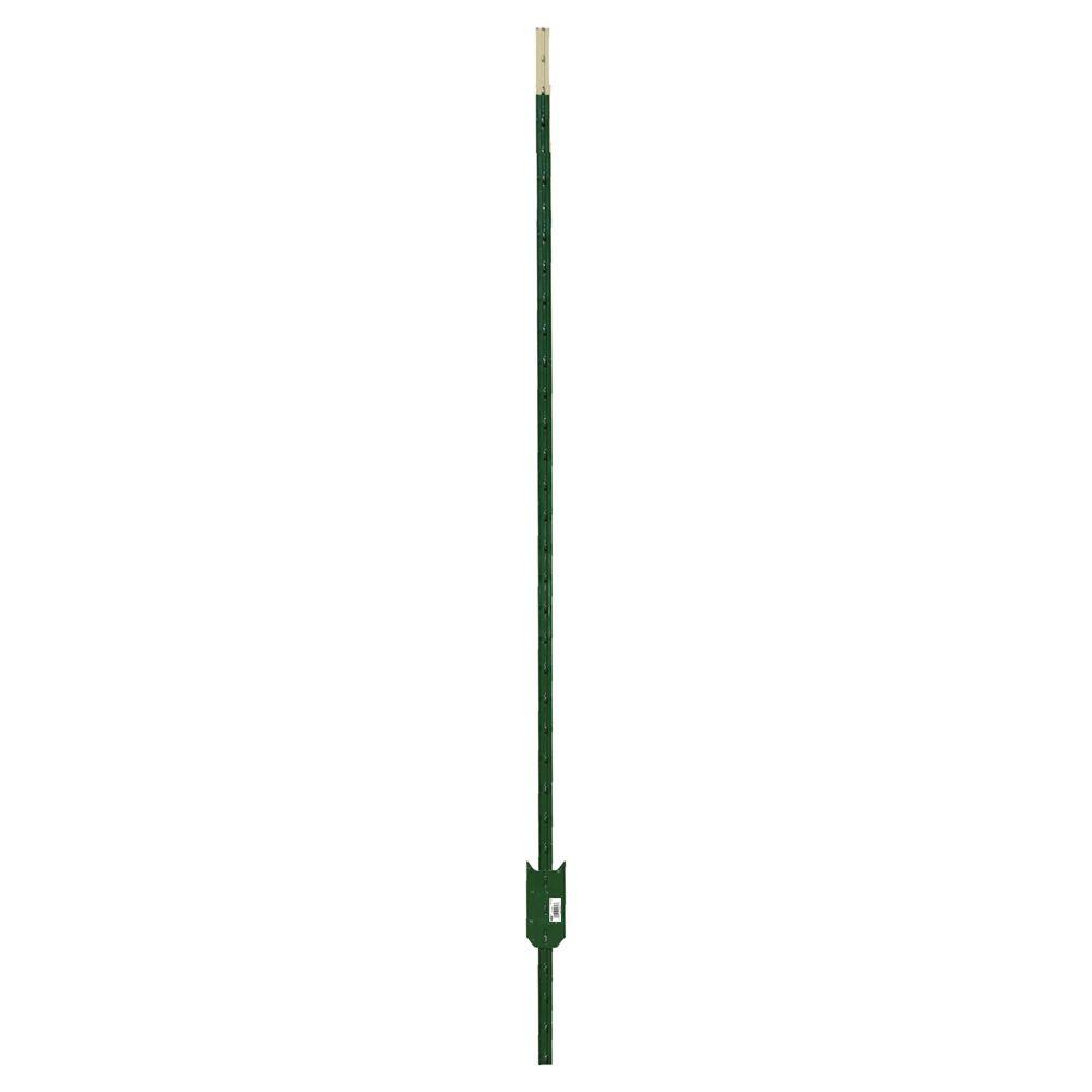 8FT FENCE T-POST GREEN W/O CLIPS
