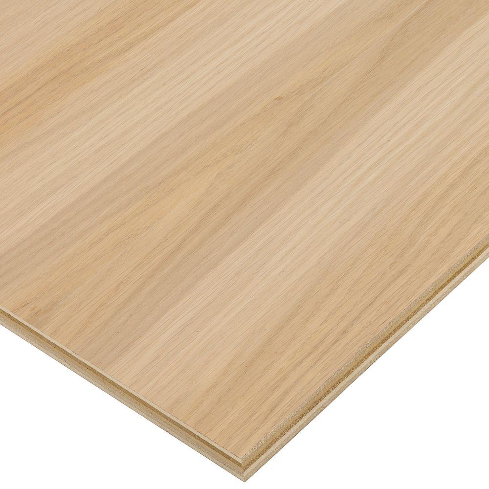 PLY 3/4X4X8FT WHITE OAK B-2