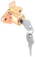 Defender Security U 9947KA Cam Lock, Keyed Lock, Stainless Steel, Brass