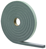 M-D 02295 Foam Tape, 10 ft L, 3/8 in Thick, PVC, Gray