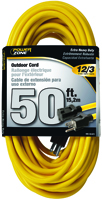 PowerZone Sjtw Extension Cord, 12/3, 50 Ft, Double