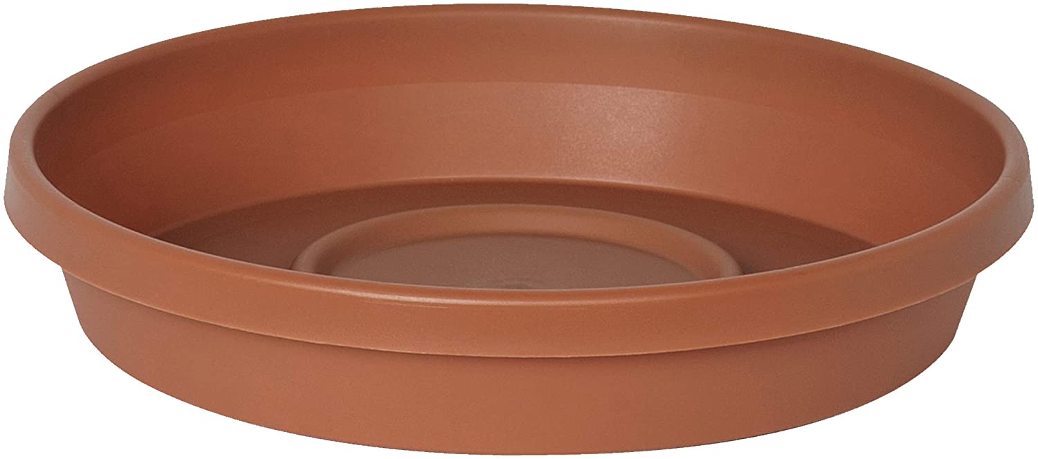 TUFF POT/SAUCER 20" TERRA COTTA