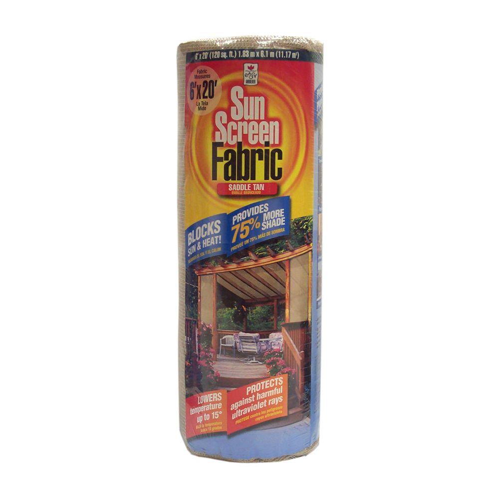 FABRIC SUN SCREEN TAN 6X20FT