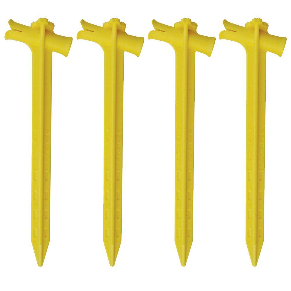 SPEED CINCH 9" YELLOW STAKE 4PK