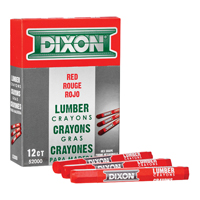 Dixon by Toconderoga 52000 Lumber Crayon, Red, 12 Box