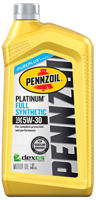 Pennzoil Platinum 550022686/5063684 Motor Oil Clear, 1 qt Bottle