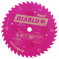 Diablo D0840X Circular Saw Blade, 8 to 8-1/4 in Dia, Carbide Cutting Edge,