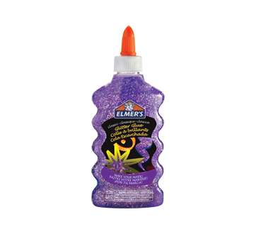 ELMER GLITTER GLUE PURPLE 6oz