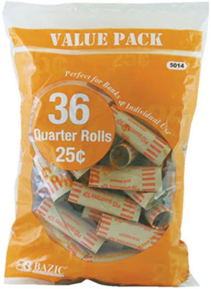 BAZIC QUARTER COIN WRAPPERS