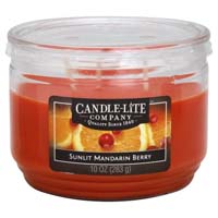 Candle lite Sunset Mandarin Berry Jar Candle , 10 oz