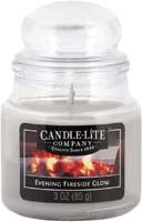 Candlelite Jar Candle - Evening Fireside Glo, 3 oz