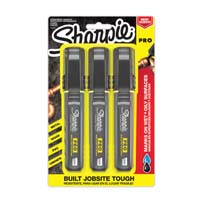 Sharpie PRO Chisel-Tip Black (3 Pack)