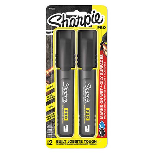 SHARPIE Permanent Marker Set,Chisel,PK2