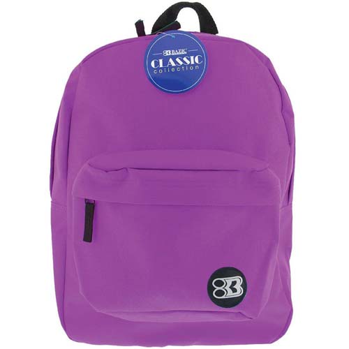 BAZIC 17" PURPLE CLS BACKPACK