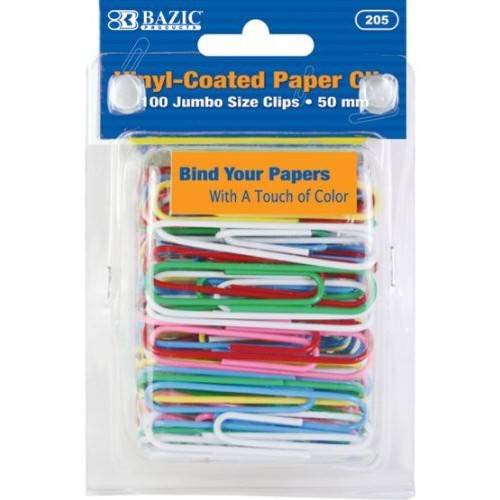 BAZIC JUM COLOR PAPER CLIPS 100P