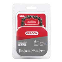 Oregon S52 Chainsaw Chain, 5/32 in File, 14 in L Bar, Stainless Steel
