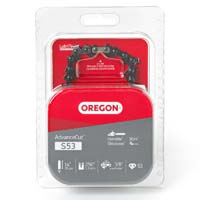 Oregon S53 Chainsaw Chain, 5/32 in File, 14 in L Bar, Stainless Steel