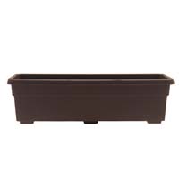 Southern Patio PW2412TC Promotional Window Box Planter, 16 in H, Plastic,