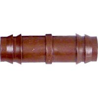 Rain Bird BC50/4PK Drip Coupling, 1/2 in Tube x Barb