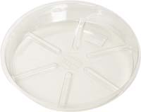 SAUCER PLASTIC CLEAR 6IN